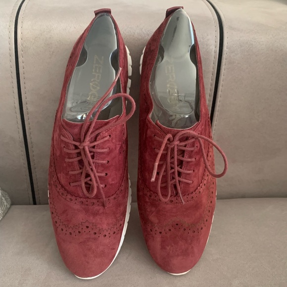 Cole Haan ZeroGrand Burgundy Wingtip Oxfords size 10 - Picture 10 of 15